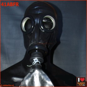 Full black rebreather gas mask