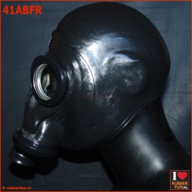 Full black rebreather gas mask