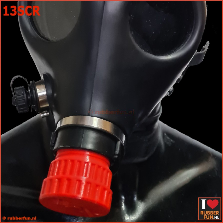 Breath controller for gas mask - rubberfun.nl - art.no. 13SC