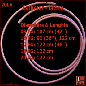 Enema tube - catheter - lavine type - 6 varieties - rubberfun.nl [art.no. 20LA]