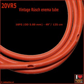 Vintage Ruesch enema tube 16FR/FG - 125 cm - rubberfun.nl [art.no. 20VR5]