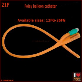 Foley balloon catheter 12-26 FG - rubberfun.nl [art.no. 21]