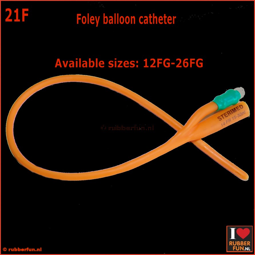 Foley balloon catheter 12-26 FG - rubberfun.nl [art.no. 21]