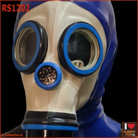 Deluxe FASER gas mask with integrated zipper hood