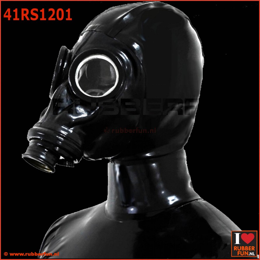 Deluxe M41-GP5 gas mask with integrated zipper hood