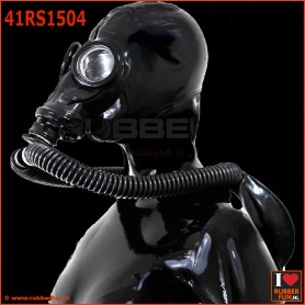 Deluxe gas mask system with twinhood and ringtube-rebreatherbag-system - rubberfun.nl [art.no. 41RS1504]