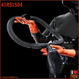 Deluxe gas mask system with twinhood and ringtube-rebreatherbag-system - rubberfun.nl [art.no. 41RS1504]