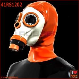 Deluxe FASER gas mask with integrated zipper hood - rubberfun.nl [art.no. 41RS1202]