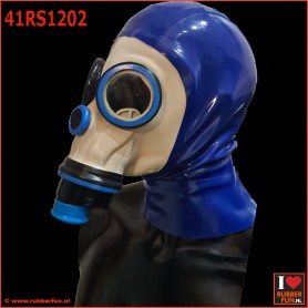 Deluxe FASER gas mask with integrated zipper hood