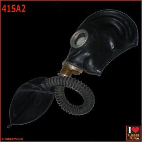 GP5 gas mask rebreather set 2 - black mask + bag and fixed hose