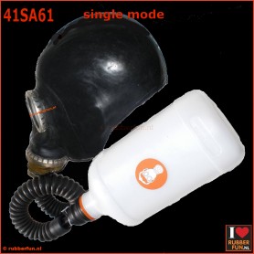 Gas mask inhalator set - silent mode