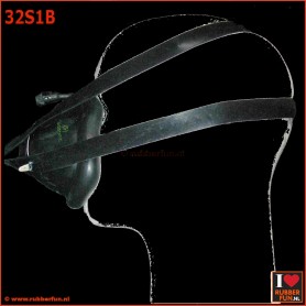 Aneasthesia mask set 1 black - rubberfun.nl [art.no. 32S1B]