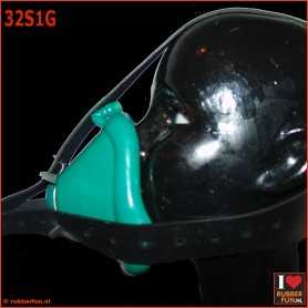Aneasthesia mask set 1 med.green - rubberfun.nl [art.no. 32S1G]