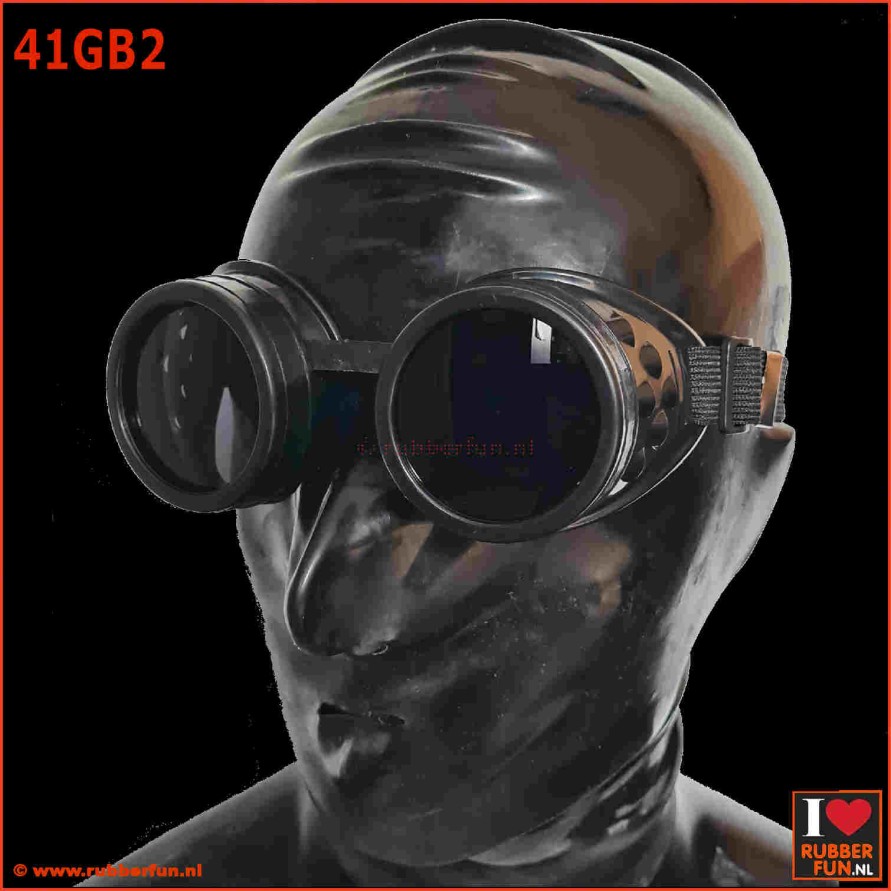 Black goggles - rubberfun.nl [art.no. 41GB2]