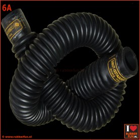 Corrugated rubber hose