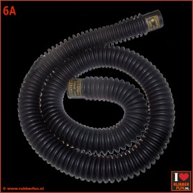 Corrugated rubber hose