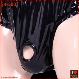 Latex exercise briefs with erection ring - rubberfun.nl (24-5003)