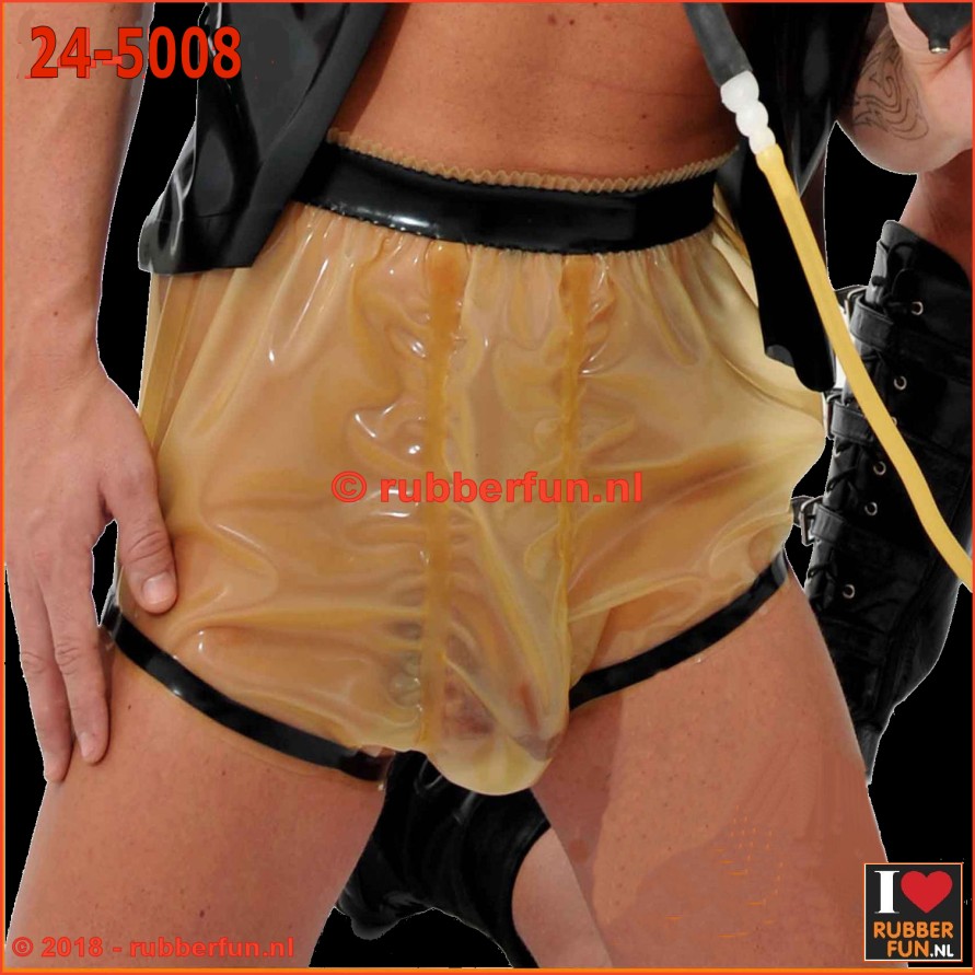 Latex slip with internal sleeve cage for male device - rubberfun.nl (art.no. 24-5008)