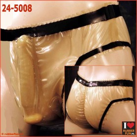 Latex slip with internal sleeve cage for male device - rubberfun.nl (art.no. 24-5008)