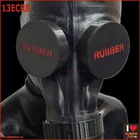 Eye caps rubber for gas mask - art.no. 13ECRB - rubberfun.nl