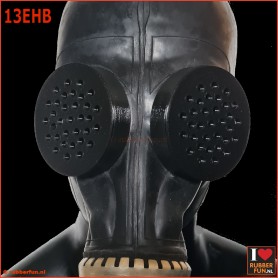 Eye caps SPOTTY  for gas mask - rubberfun.nl - art.no. 13EH