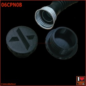 Breath cap - end cap - Breather reducing adpater for gas masks and gas mask hoses - rubberfun.nl - art.no. 06GCPN0