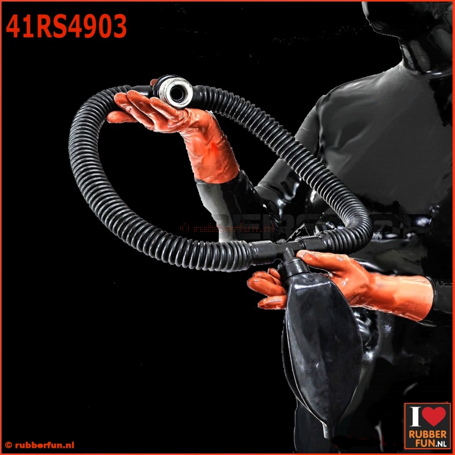 Special ring tube respitory reduction system for breathplay practices - art.no. 41RS4903 - rubberfun.nl