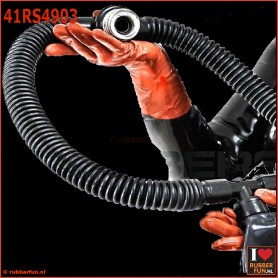 Special ring tube respitory reduction system for breathplay practices - art.no. 41RS4903 - rubberfun.nl