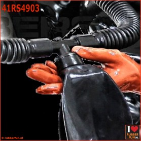 Special ring tube respitory reduction system for breathplay practices - art.no. 41RS4903 - rubberfun.nl