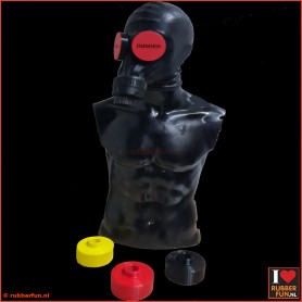 Aroma sniff box set for gas masks - art.no. 13ABS1G - rubberfun.nl