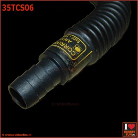 Tube connector - straight - IxO 15.0 x 19.0 mm - L 66 mm - art.no. 35TCS06 - rubberfun.nl