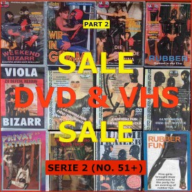 Fetish rubber latex gummi DVD & VHS one offs and sale - art.no. 55V2 - Part 2 - No. 51+ - rubberfun.nl