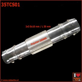 Connector - straight - IxO 8.0 x 10.0 mm - L 5.0 cm