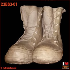 23BO - rubber cover boots, rubber combat boots, rubber clogs, rubber over shoes - rubberfun.nl