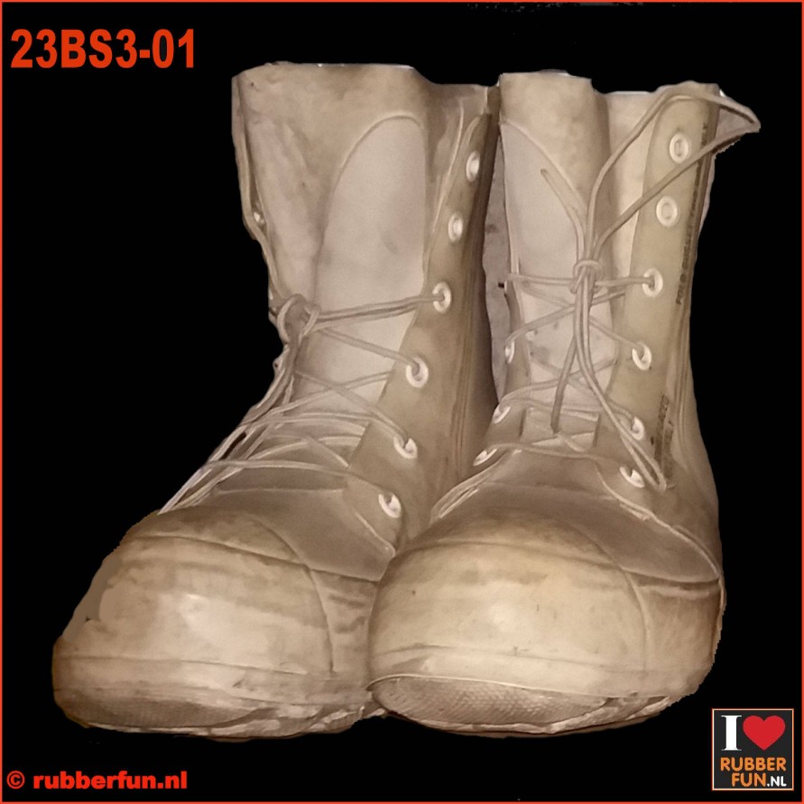 23BO - rubber cover boots, rubber combat boots, rubber clogs, rubber over shoes - rubberfun.nl