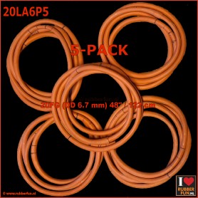 Enema tube - catheter - lavine type - 20FG 42"5-pack - rubberfun.nl [art.no. 20LAP5]