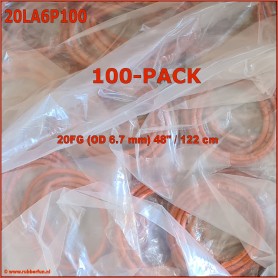 Enema tube - catheter - lavine type - 20FG / 122 cm 100-pack - rubberfun.nl [art.no. 20LAP100]