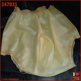 Latex rubber nappy pants with urinal bag