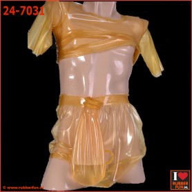 Latex rubber nappy pants with urinal bag