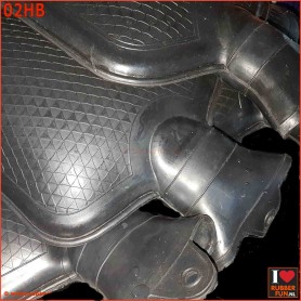 Hot water bottle - black rubber - rubberfun.nl - art.no. 02HB