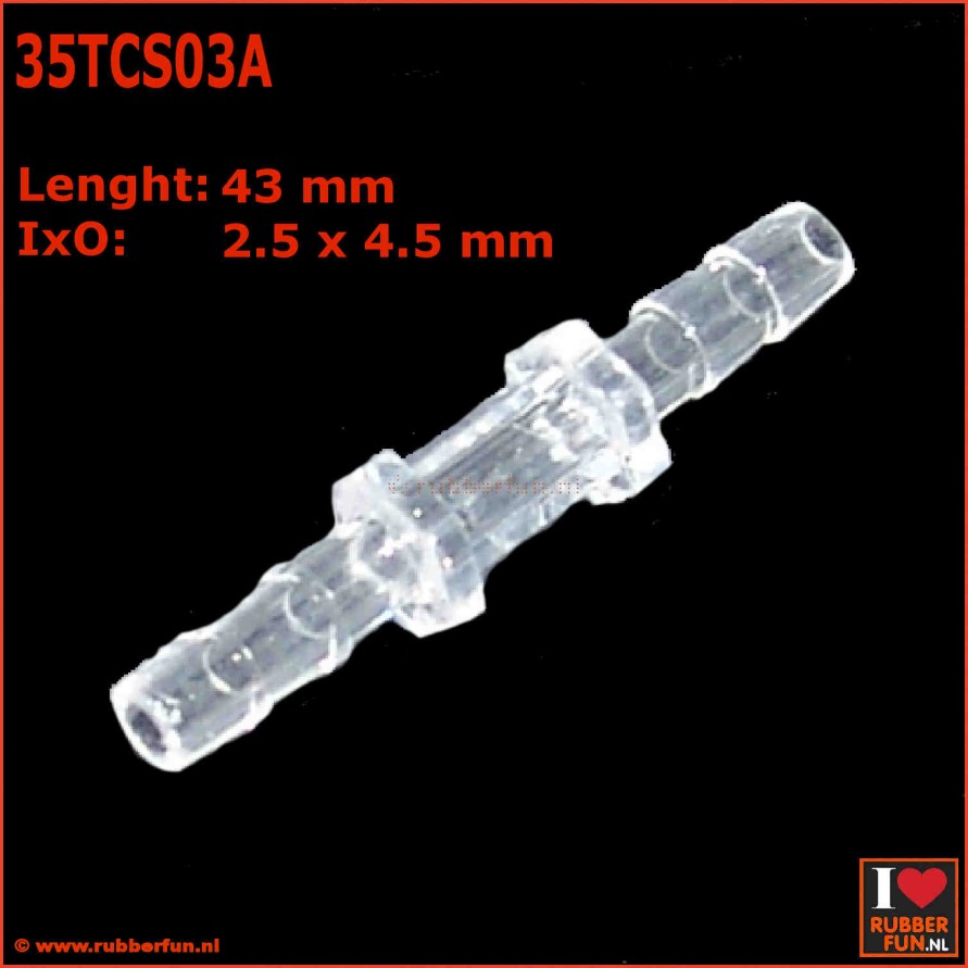 Connector - straight - IxO 2.5 x 4.5 mm - L 4.3 cm