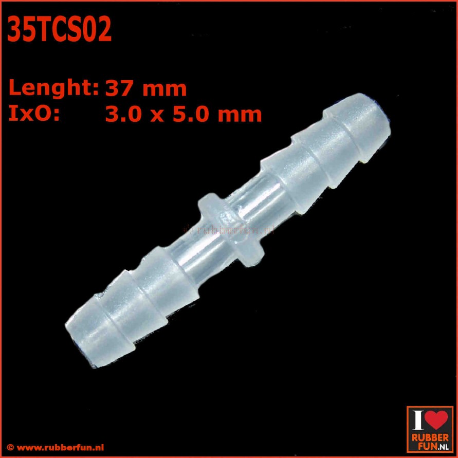 Connector - straight - IxO 3.0 x 5.0 mm - L 3.7 cm