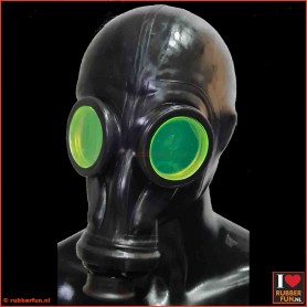 Coloured glasses for GP5 gas mask - rubberfun.nl - art.no. 13PX