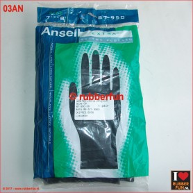 03AN - rubber gloves - light duty - sanitized
