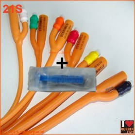21S - Foley balloon catheter with syringe