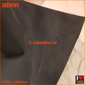 35BKN1 - Rubber sheeting - black - natural rubber - 90 and 120 cm wide - 0.50 mm thick.