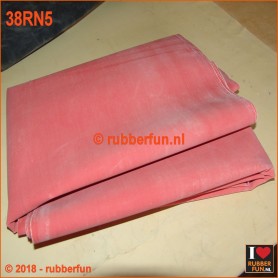38RN5 - Rubber sheeting - hospital red - natural rubber - 90 and 120 cm wide - 0.50 mm thick. [NEW 2018]