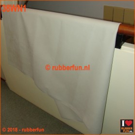 38WN1 - Rubber sheeting - white - natural rubber - 90 and 120 cm wide - 0.50 mm thick