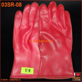 03SR - SALE - Rubber gloves - red