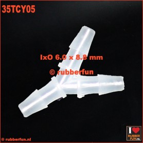 35TCY05 - Medical connector - Y-type - 3-way - IxO 6.0x8.0 mm